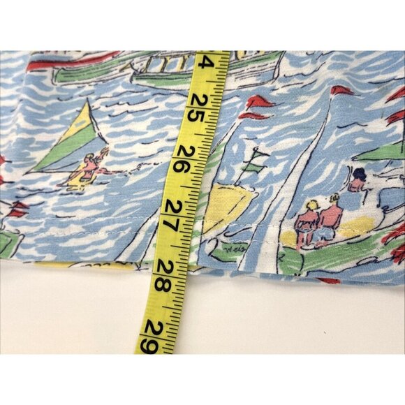Lilly Pulitzer Dress Sundress Womens Small Blue Regatta Sailboats Nautical Beach - Picture 10 of 11